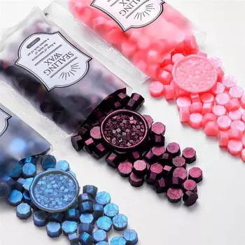 100 шт. блестящий сургучный штамп, восковые бусины, материал для скрапбукинга, приглашения на свадьбу, день рождения, вечеринку, штамп, украшение своими руками