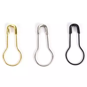 100 шт., булавки в форме калебаса, в форме тыквы, металлические зажимы, держатель маркера для вязания, булавки для меток чёрный