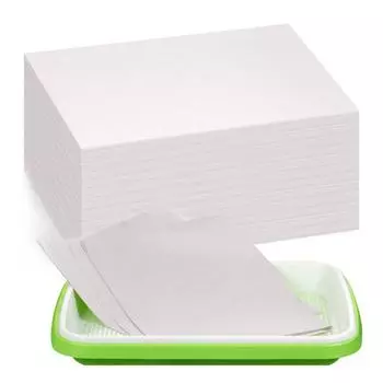 100 шт. бумага для гидропоники, увлажняющая бумага для посадки без запаха, вырезанная по размеру, бумага для посадки растений для высокой выживаемости S