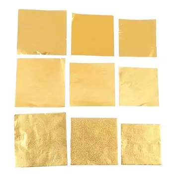 100 шт. Бумага для конфет Алюминиевая фольга Бумага для конфет Шоколадная обертка Золотая бумага 8CM