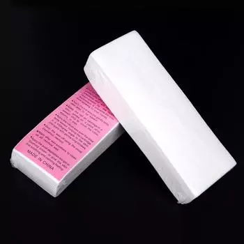 100 шт. бумажные восковые полоски для удаления волос нетканые эпиляционные восковые полоски для удаления волос для рук, ног, подмышек, волос, бровей, бикини