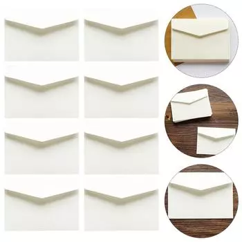 100 шт. бумажный конверт мини-пустая подарочная карта Конверты для деловых писем многоцелевые белые