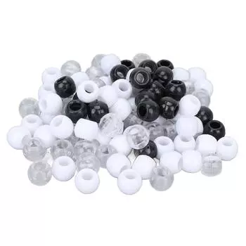 100 шт. Бусины для дредов разных цветов, бусины для плетения волос для украшения волос и бороды