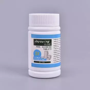 100 шт./бутылка для чистки бассейна, шипучие таблетки хлора, дезинфицирующее средство для клетки 100pcs/Bottle белый