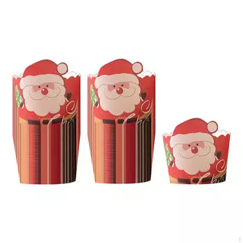 100 шт., чашка для кексов, рождественская обертка, кексы, десерты, печенье, многофункциональная бумага для выпечки
