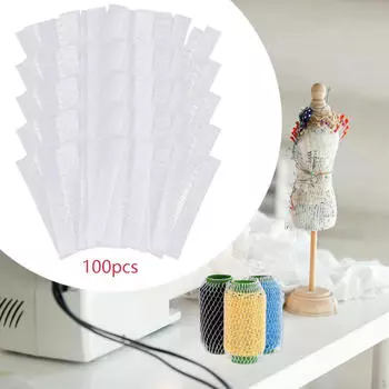 100 шт. чехлы для кисточек для макияжа в виде сетки для хранения катушек ниток для путешествий и домашнего шитья