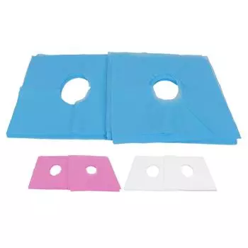 100 шт., чехол для подставки для лица, дизайн с отверстием, хорошее водопоглощение, дышащий одноразовый чехол на подголовник для Be Pink