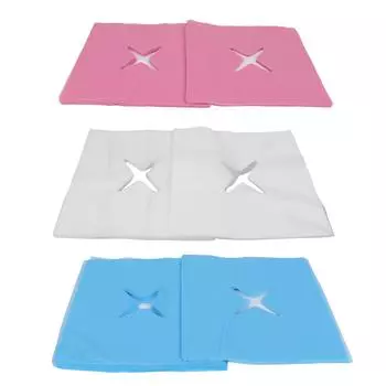 100 шт., чехол для подставки для лица, дизайн с отверстием, хорошее водопоглощение, дышащий одноразовый чехол на подголовник для Be White