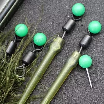 100 шт., чехол для снаряжения для ловли карпа, аксессуары, запасные булавки для карповой прически Ronnie Rig зелёный