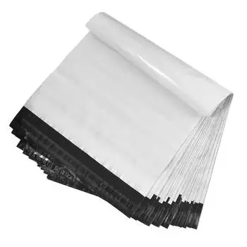 100 шт. черно-белые полиэтиленовые почтовые пластиковые пакеты для доставки, водонепроницаемые почтовые конверты, самоклеящиеся почтовые пакеты, утолщенные курьерские пакеты