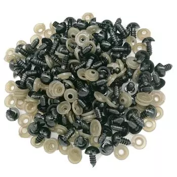 100 шт. черные пластиковые кукольные глаза для медведя мягкие игрушки Скрапбукинг кукольные куклы ремесло глаза для игрушек 5 mm