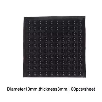 100 шт. черные самоклеящиеся дверные пробки, резиновые демпферы, буферные бамперы для шкафа 5x2mm-100pcs