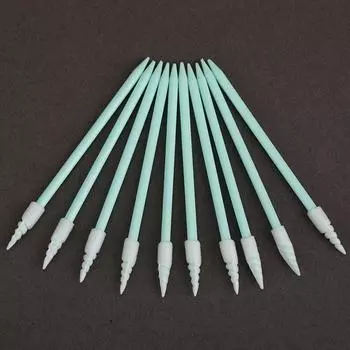100 шт., чистящие тампоны с пенопластовым наконечником, безворсовая губка для чистки линз струйных принтеров 100Pcs