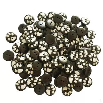100 шт цветные круглые деревянные пуговицы для швейных принадлежностей для одежды