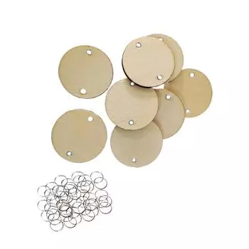 100 шт. Деревянные бирки Пустые этикетки для вечеринок Живопись DIY Крафт Подвесные знаки Деревья Дети Изготовление ювелирных изделий Украшения Художественные принадлежности leaf