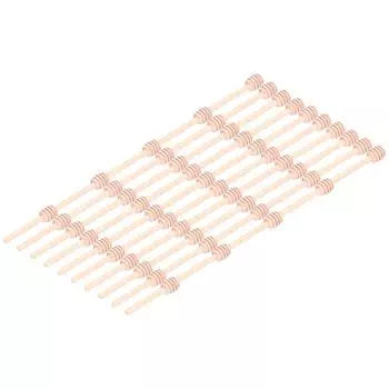 100 шт. деревянные медовые палочки для перемешивания меда для свадебной вечеринки, кухни, ресторана, 8 см
