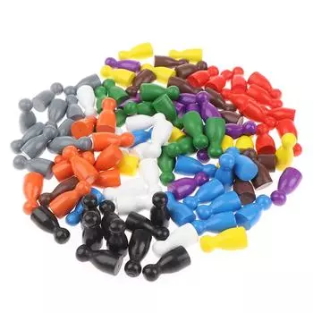 100 шт., деревянные пешки в диаметре, шахматные аксессуары для настольных игр, цвет маркировки one size