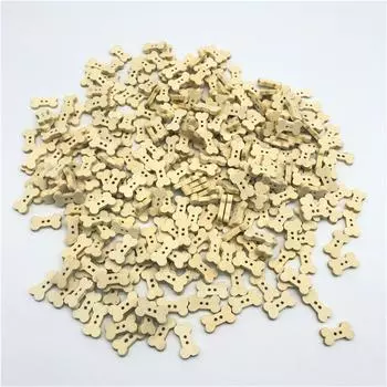 100 шт., деревянные пуговицы ручной работы, мультяшные, из цельного дерева, креативные пуговицы, деревянные цветные пуговицы One Size хаки