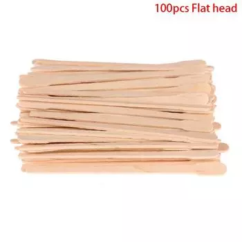 100 шт. деревянный шпатель для депиляции языка, инструмент для удаления волос as the picture