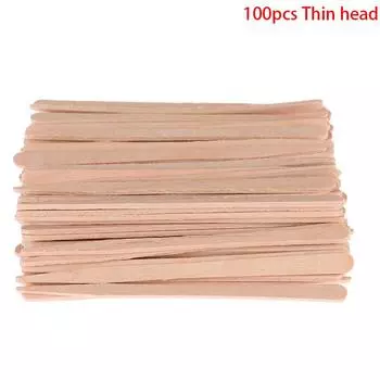 100 шт. деревянный шпатель для депиляции языка, инструмент для удаления волос as the picture
