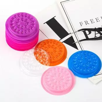 100 шт. держатель для клея для ресниц, большое количество, насыщенные цвета, несколько пазов, одноразовый держатель для клея для наращивания ресниц из ПВХ, поддон для макияжа, инструмент розовый