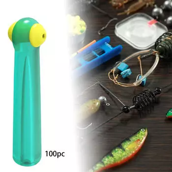 100 шт. держатель для поплавков, сиденье, поплавки для рыбалки, вращающийся соединитель, предотвращающий запутывание, рыбалка S
