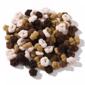 100 шт. Детские эластичные резинки для волос Девочки Разноцветные резинки для волос Держатель для хвостика Резинки Маленькая резинка для волос Детские аксессуары для волос 100pcs