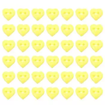 100 шт. детские пуговицы из смолы многоцветные сердечки 2 отверстия ручная работа украшения для рукоделия шитья белый