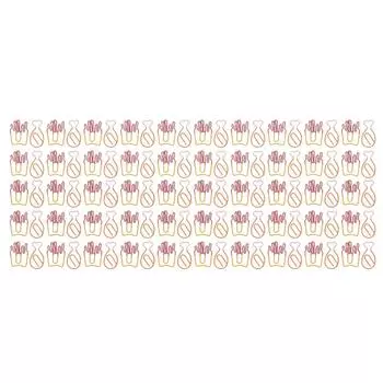 100 шт. детские скрепки милые чипсы барабанные палочки гальванизированные металлические многоцелевые крутые скрепки для