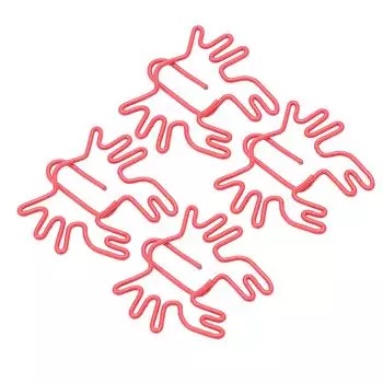 100 шт. детские скрепки в стиле краба, металлические, изысканные, цветные, широкое применение, милые скрепки для