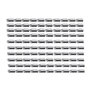 100 шт. DIY ювелирные изделия пружинный шнур Концевая застежка изготовление в поисках белого цвета белый