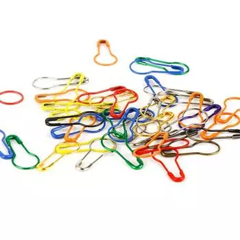 100 шт. Длина около 22 мм для вязаных свитеров своими руками с защитой от ослабления, цветные булавки, ювелирные аксессуары about 100pcs