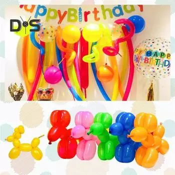 100 шт. длинных воздушных шаров из латекса, скручивающихся воздушных шаров, сделай сам, воздушные шары в виде животных, детские карнавальные принадлежности для вечеринок на день рождения, свадьбу разноцветный