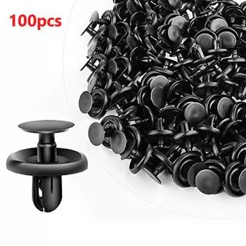 100 шт. для TOYOTA для Lexus крепежные элементы для отделки панели зажимы бампер крыло нажимные штифты заклепки подходят для 7 мм отверстия 90467-07201 CHINA