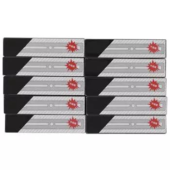 100 шт. двойные лезвия из нержавеющей стали для бритья бровей и бороды