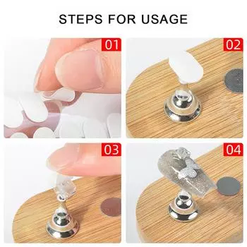 100 шт., двухсторонняя клейкая лента для маникюра, прозрачная акриловая доска для дизайна ногтей, клейкая лента без вырезов