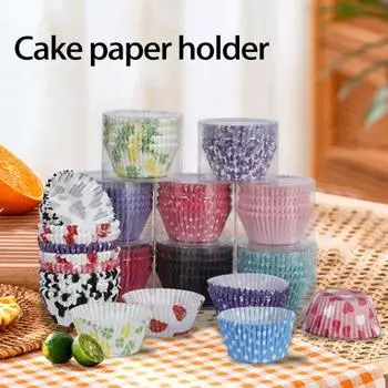 100 шт. форма для торта, легко упаковываемая водонепроницаемая маслостойкая бумага, одноразовая чашка для торта, подкладка для кексов, инструмент для выпечки, кухонный гаджет фиолетовый