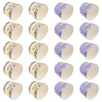 100 шт. формочки для кексов на Хэллоуин детские формочки для кексов бумажное покрытие древесная масса милые держатели