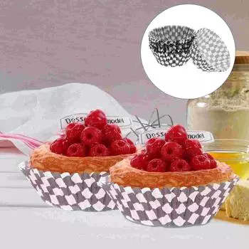 100 шт. формочки для торта формочки для кексов декоративные кексы для свадьбы бумажные чехлы держатели ПВХ