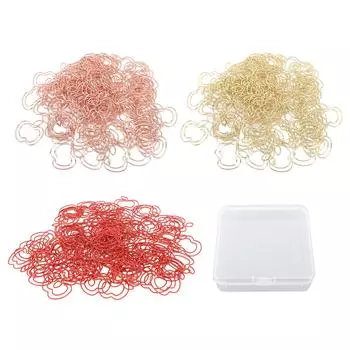 100 шт., фруктовые скрепки для бумаги, милые закладки, зажимы для бумаги, портативные забавные маленькие скрепки для бумаги с прозрачным Red