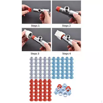 100 шт. герметичная уплотнительная прокладка для крана, универсальный ремонт, замена шайбы для