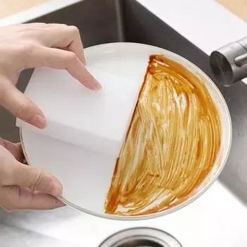 100 шт., губки-ластики, многофункциональная чистящая губка для бытовой кухни, ванной комнаты, долговечные и легко чистящиеся губки белый