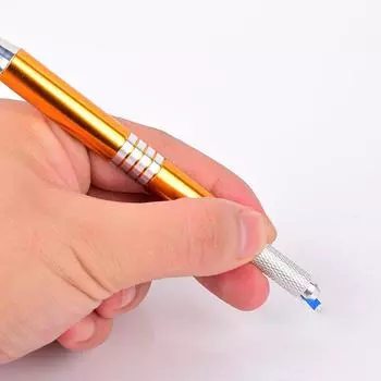 100 шт. иглы для микроблейдинга, ручные иглы для микроблейдинга, перманентный макияж, стерильные иглы, многофункциональные лезвия для татуажа бровей 100pcs