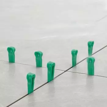 100 шт. Инструмент для укладки плитки Пластиковые распорки для плитки Многоразовые позиционирующие зажимы для выравнивания стен Распорки для плитки Локатор as the picture