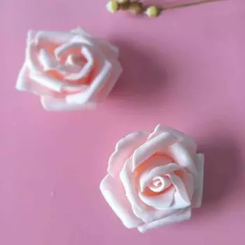 100 шт искусственный цветок красивый однотонный полиэтиленовая пена свадебная имитация пены роза для вечеринки шампанского