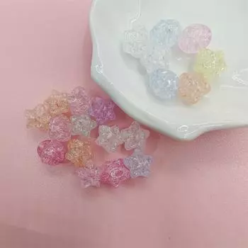 100 шт. изготовление ювелирных изделий звездные бусины DIY фурнитура свободные бусины ручной работы бисер ожерелье браслет хрустальные бусины для изготовления разноцветный