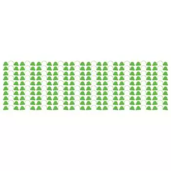 100 шт., каркас арки теплицы, двойной пластиковый зажим для нагревательной пленки, зажим для пресса 7 мм 6mm / 0.24in Dia