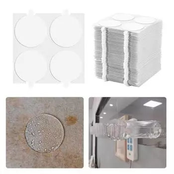 100 шт. клейкая прозрачная лента в виде точек, водостойкая, сильная липкость, двусторонняя съемная клейкая лента в виде точек белый