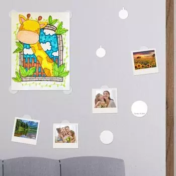 100 шт. клейкая прозрачная лента в виде точек, водостойкая, сильная липкость, двусторонняя съемная клейкая лента в виде точек белый