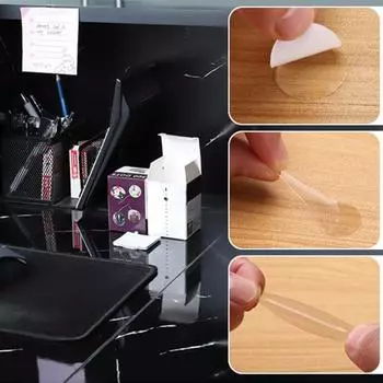 100 шт. клейкая прозрачная лента в виде точек, водостойкая, сильная липкость, двусторонняя съемная клейкая лента в виде точек белый